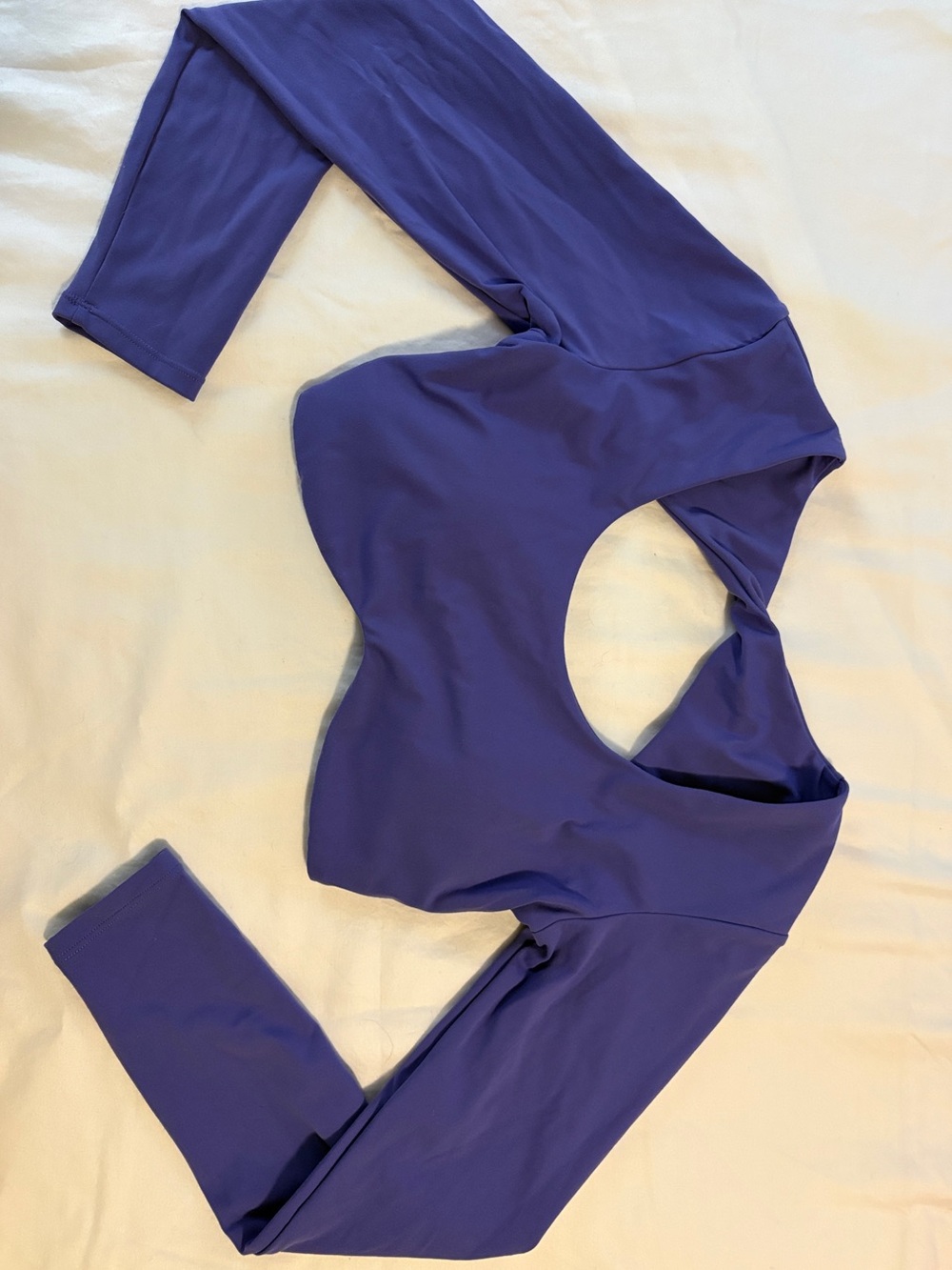 Yoga Purple Long Sleeve Sports Bra